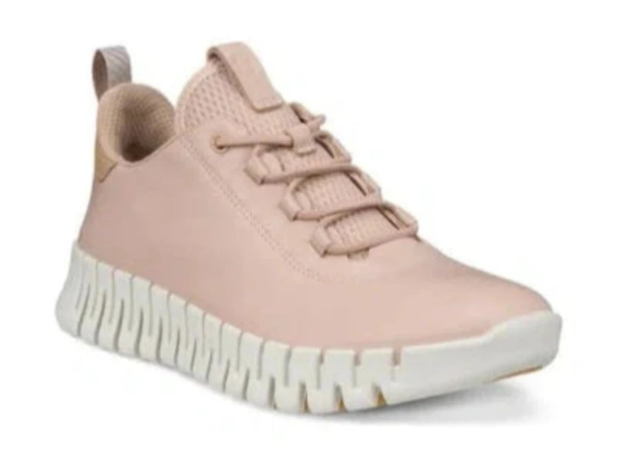 Ecco Gruuv Flexible Sole Rose Dust Ladies Leather Sneaker