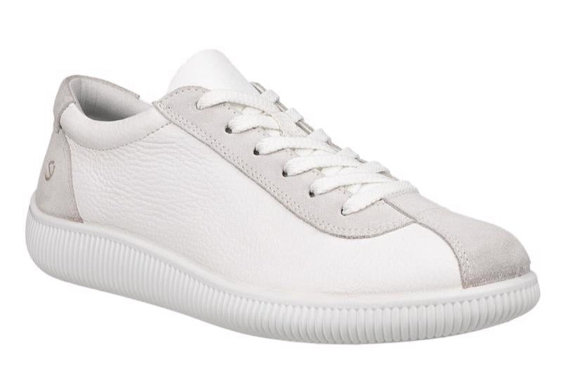 ECCO Zero White Ladies Leather Sneaker