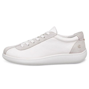 ECCO Zero White Ladies Leather Sneaker