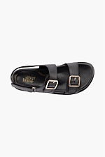 SILVER LINING Fitzroy Leather Sandal in Black