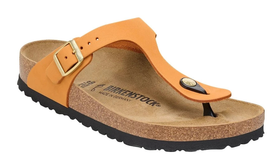 BIRKENSTOCK Gizeh Burnt Orange Nubuck Leather Thong | Soul 2 Sole Shoes