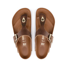 Load image into Gallery viewer, BIRKENSTOCK Gizeh Big Buckle Cognac Oiled Leather Ladies Thong
