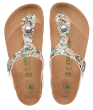 Load image into Gallery viewer, BIRKENSTOCK GIZEH VEGAN PAISLEY LIGHT ROSE BF LADIES THONG
