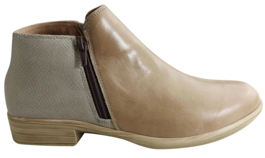 NAOT Helm Tan Combo Leather Ladies Ankle Boot