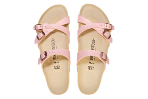 BIRKENSTOCK Franca Shiny Embossed Light Rose Sandal