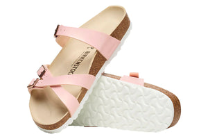 BIRKENSTOCK Franca Shiny Embossed Light Rose Sandal