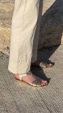 Load image into Gallery viewer, NAOT Starlet Gold Ladies Leather Sandal
