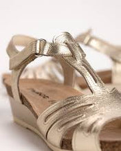 Load image into Gallery viewer, NAOT Starlet Gold Ladies Leather Sandal
