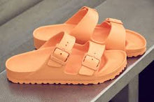 Load image into Gallery viewer, BIRKENSTOCK EVA Arizona Papaya Waterproof Slides
