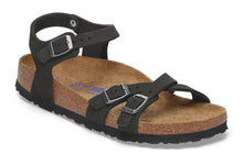 Load image into Gallery viewer, BIRKENSTOCK Kumba Softbed Black Nubuck Leather Sandals
