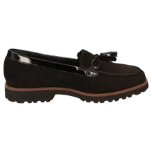 Load image into Gallery viewer, SIOUX Meredith 730 Ladies Black Suede Loafer
