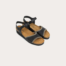 Load image into Gallery viewer, NAOT Luna Black Waterproof Leather Ladies Sandal
