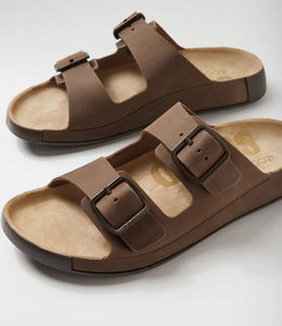 ECCO Cozmo Nutmeg Mens Leather Sandal
