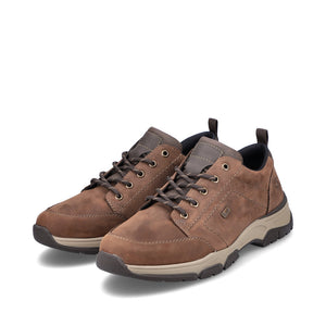 Rieker Brown Leather Mens Tex (Waterproof) Lace up Shoe
