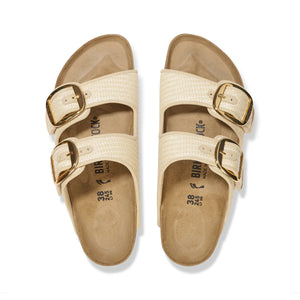BIRKENSTOCK Arizona Big Buckle Raffia Natural Textile Sandal