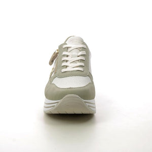 REMONTE by Rieker Grace Sage Ladies Leather Zip Sneaker (D1327)