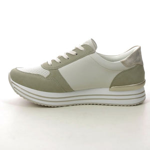 REMONTE by Rieker Grace Sage Ladies Leather Zip Sneaker (D1327)