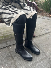 Load image into Gallery viewer, REMONTE by Rieker Lille R6581 Womens Black Leather Long Zip Boot
