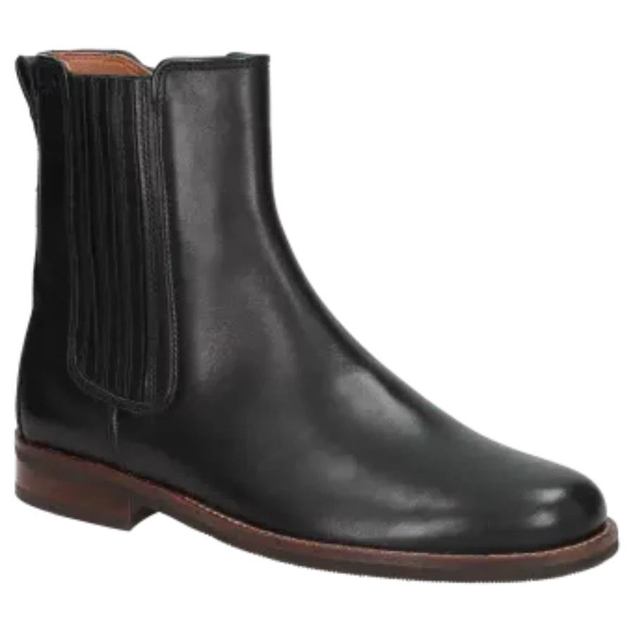 SIOUX PETRUNJA BLACK LEATHER ANKLE BOOT