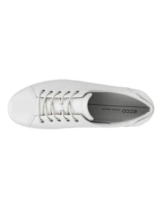 ECCO Soft 2.0 White Ladies leather sneaker