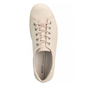 ECCO Soft 2.0 Limestone Ladies Nubuck Sneaker