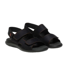 Load image into Gallery viewer, ARCOPEDICO Sumava Black Ladies Adjustable Sandal

