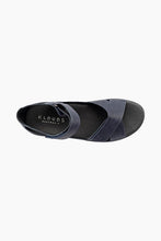 Load image into Gallery viewer, KLOUDS Tasha Navy Leather Velcro Sandal
