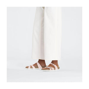 BIRKENSTOCK Franca Shiny Embossed Light Rose Sandal