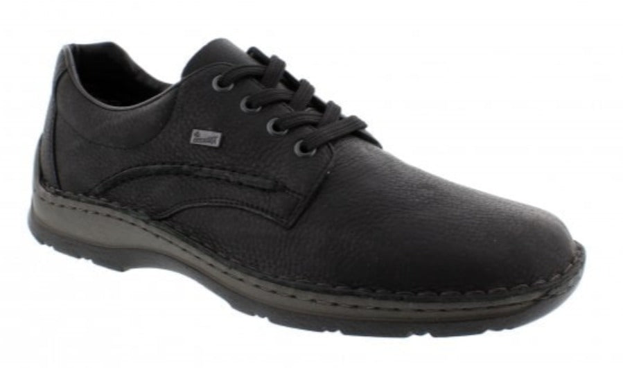RIEKER Black Leather Tex (Waterproof) mens Laceup shoe | Soul 2 Sole Shoes