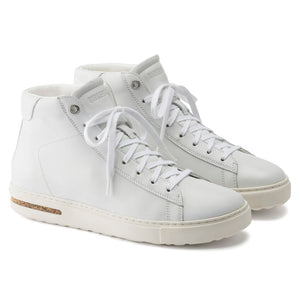 BIRKENSTOCK Bend Mid White Leather Hi Top Sneaker/Boot