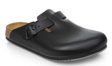 Load image into Gallery viewer, BIRKENSTOCK Boston Supergrip Black Smooth Leather Clog
