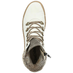 JOSEF SEIBEL Maren 17 White Leather Ladies Ankle Boot
