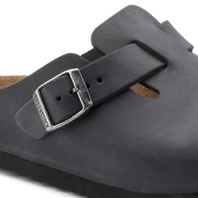 Load image into Gallery viewer, BIRKENSTOCK Boston Oiled Black Leather Clog
