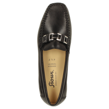 Load image into Gallery viewer, SIOUX Cambria Black Leather Chain Moccasin
