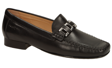 SIOUX Cambria Black Leather Moccasin | Soul 2 Sole Shoes