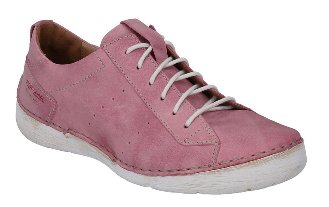 JOSEF SEIBEL Fergey 56 Pink Leather Lace Up Walking Shoe | Soul 2 Sole Shoes