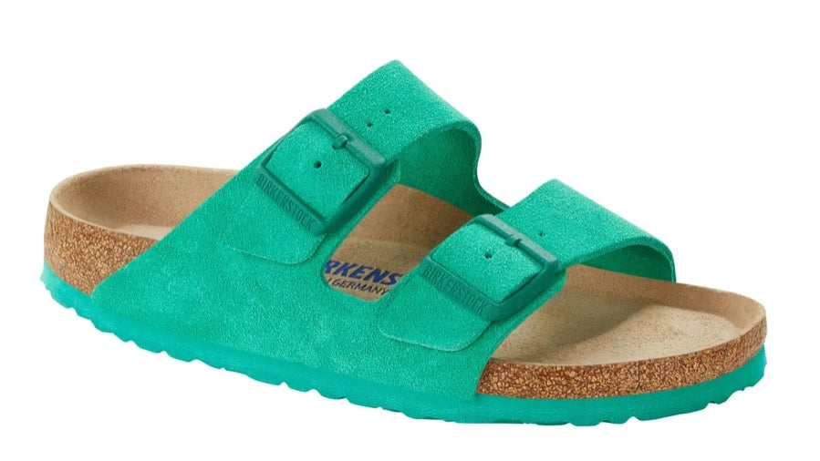 gør ikke gidsel biord BIRKENSTOCK Arizona SFB Bold Green Suede Slides | SOUL 2 SOLE SHOES – Soul  2 Sole Shoes
