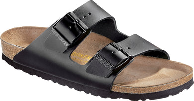 BIRKENSTOCK Arizona Smooth Leather Sandals Black