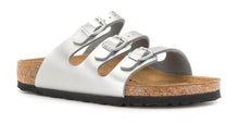 Load image into Gallery viewer, BIRKENSTOCK Florida Silver Ladies Leather Sandal | Soul 2 Sole
