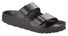 Load image into Gallery viewer, BIRKENSTOCK ARIZONA EXQUISITE BLACK NATURAL LEATHER SLIDES
