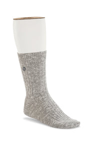 Birkenstock Cotton Slub Socks in Grey/White