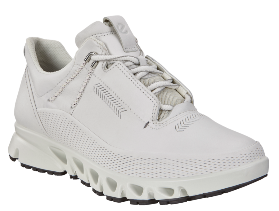 ECCO Multi Vent Low GTX White Ladies Leather Gore Tex Sneakers