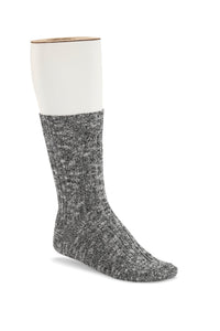 Birkenstock Cotton Socks Slub Grey/Black