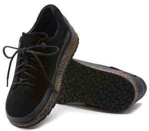 Birkenstock Honnef Low Black Suede Leather Shoe