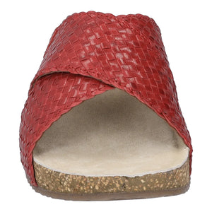 JOSEF SEIBEL Tonga 70 Red Leather Crossover Sandal