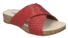 Load image into Gallery viewer, JOSEF SEIBEL Tonga 70 Red Leather Crossover Sandal | Soul 2 Sole Shoes
