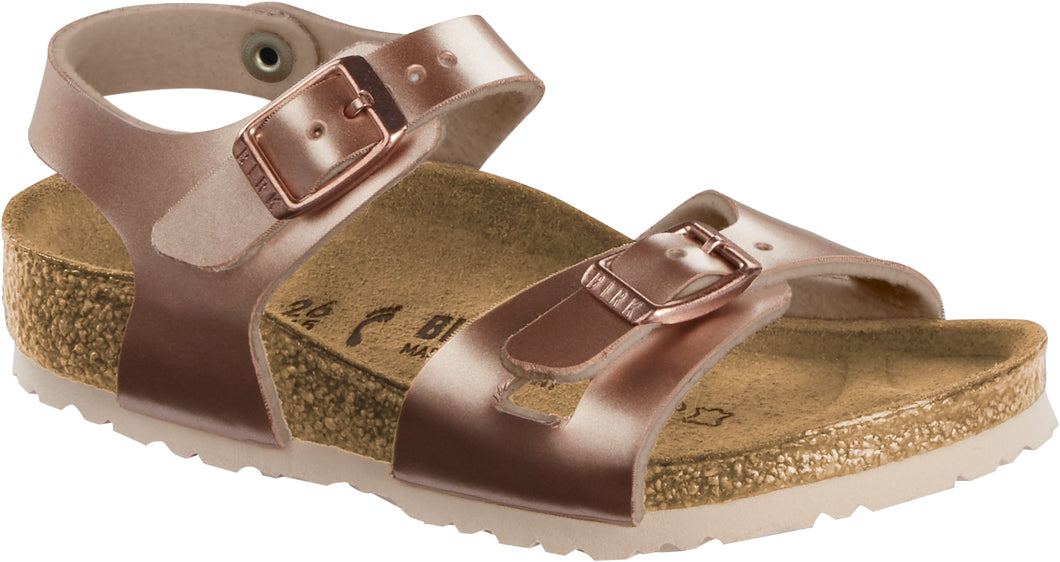 Birkenstock Kids Rio Sandals in Metallic Copper
