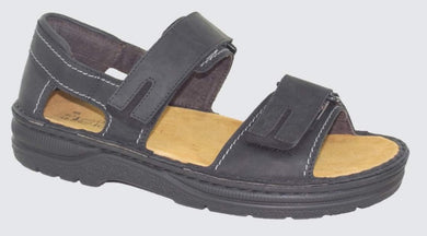 NAOT Martin Oily Coal Combo Mens Leather Sandal