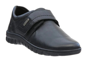 JOSEF SEIBEL Steffi 51 Black Leather Ladies Velcro Shoe