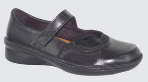 NAOT Conga Black Combo Ladies Leather Sandal | Soul 2 Sole